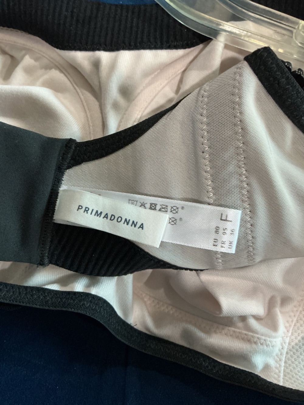 Prima Donna Black Convertible Underwire Sports Bra EU 80 F - Picture 6 of 11